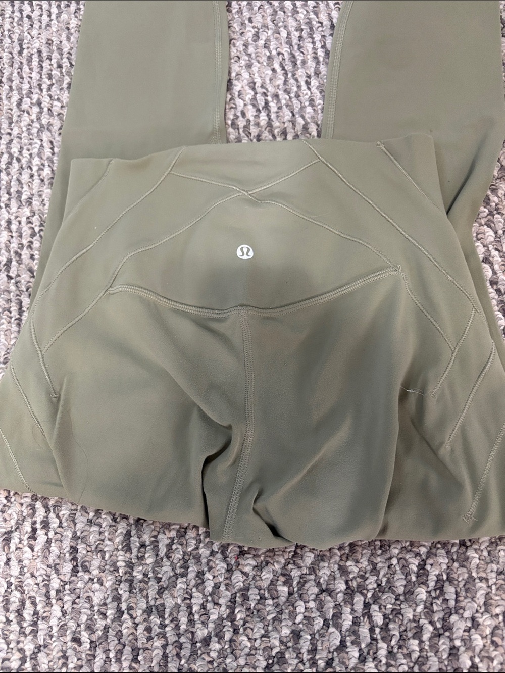 lululemon athletica Women’s Olive Green Activewear Top